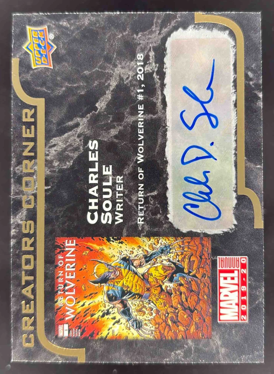 2019-20 Upper Deck Marvel Annual Creators Corner #CCCS Charles Soule Auto