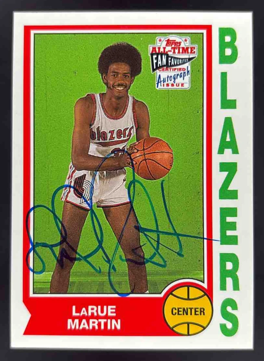 2005-06 Topps 1952 Style All Time Fan Favorites #FFA-LAM Larue Martin Auto
