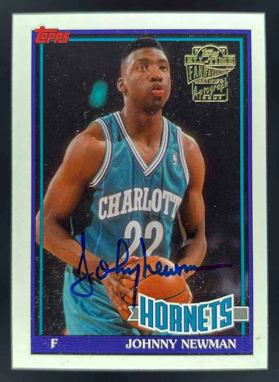 2005-06 Topps 1952 Style All Time Fan Favorites #FFA-JNE Johnny Newman Auto