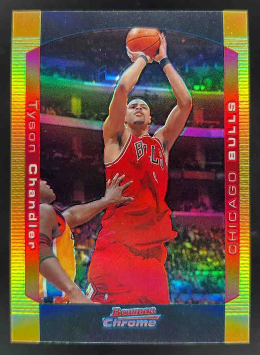 2004-05 Bowman Chrome Refractors Gold #71 Tyson Chandler /50