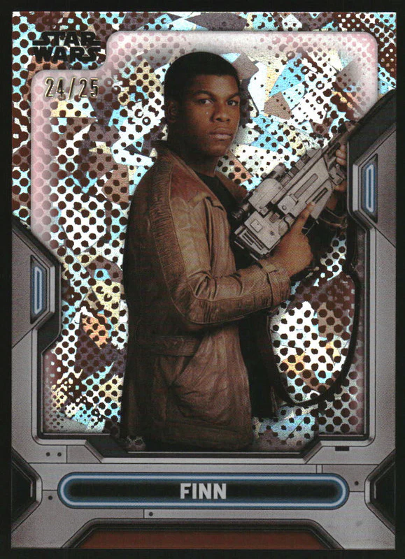2023 Topps Star Wars High Tek Dot Pattern Orange Diffractors #17 Finn /25