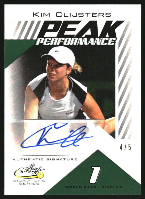 2017 Leaf Signature Series Tennis Peak Performance Auto Green Kim Clijsters /5