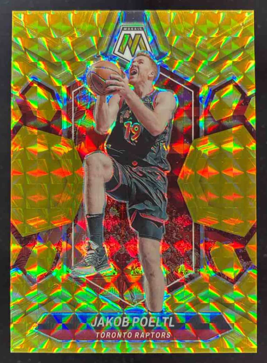 2023-24 Panini Mosaic Gold #116 Jakob Poeltl /10