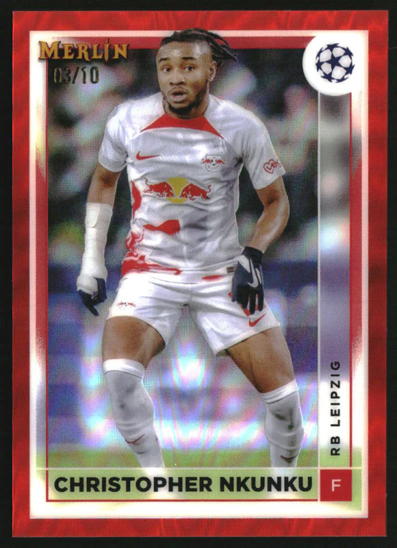 2022-23 Topps Merlin UEFA Red Refractors #113 Christopher Nkunku /10