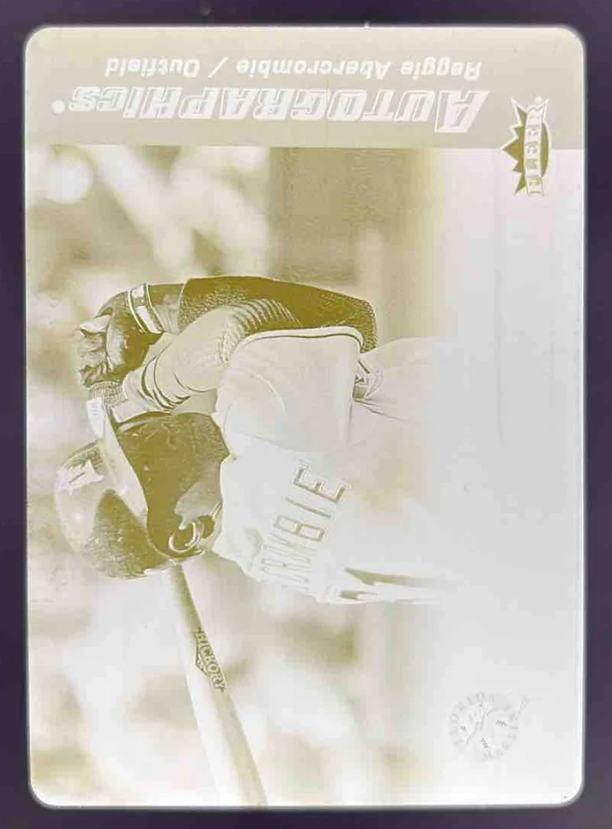 2007 Fleer Printing Plate Yellow #AU-RA Reggie Abercrombie 1/1