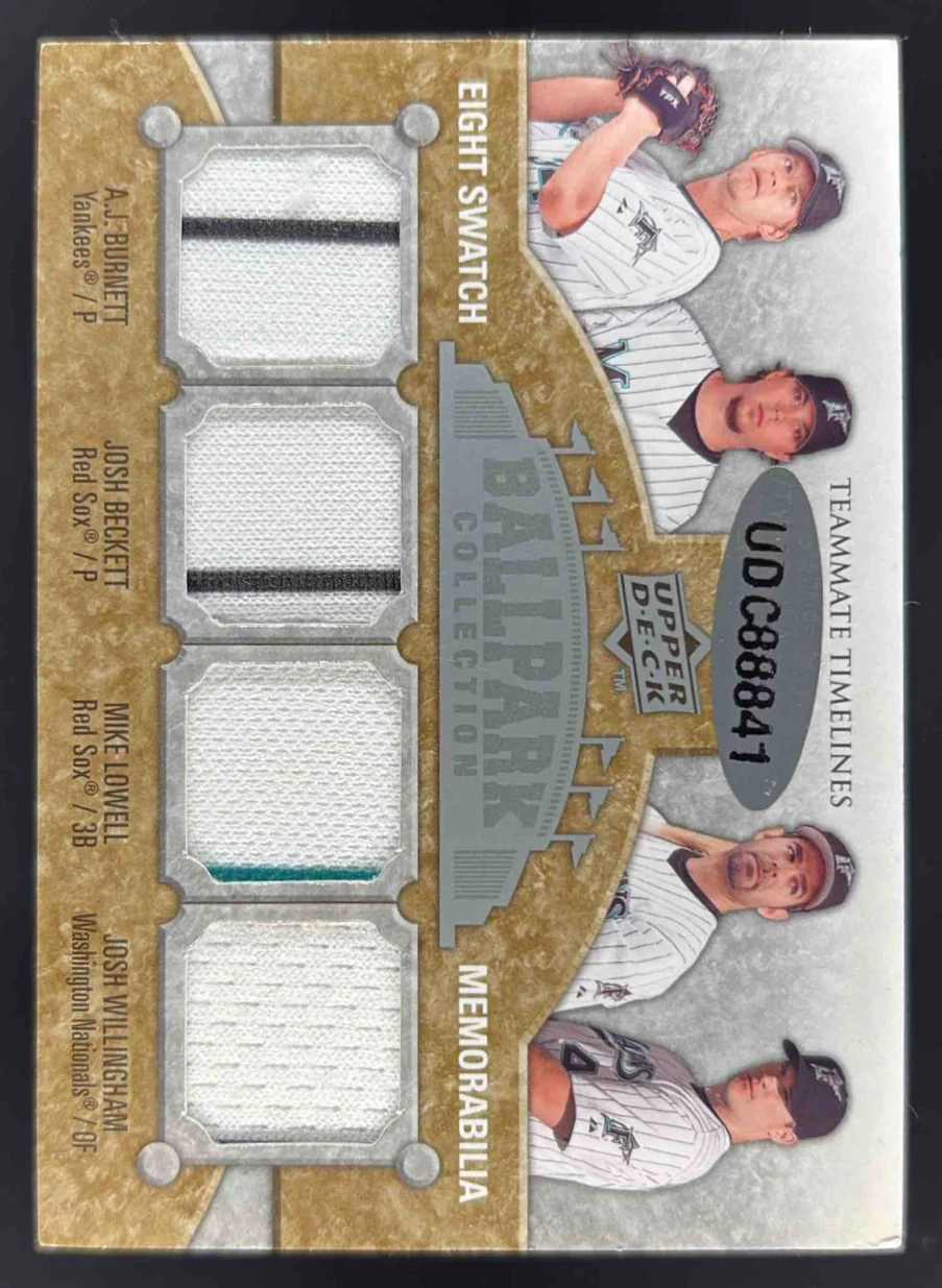 2009 UD Ballpark #374 Burnett Beckett Lowell Willingham Ramirez Hermida /350 - Image 2