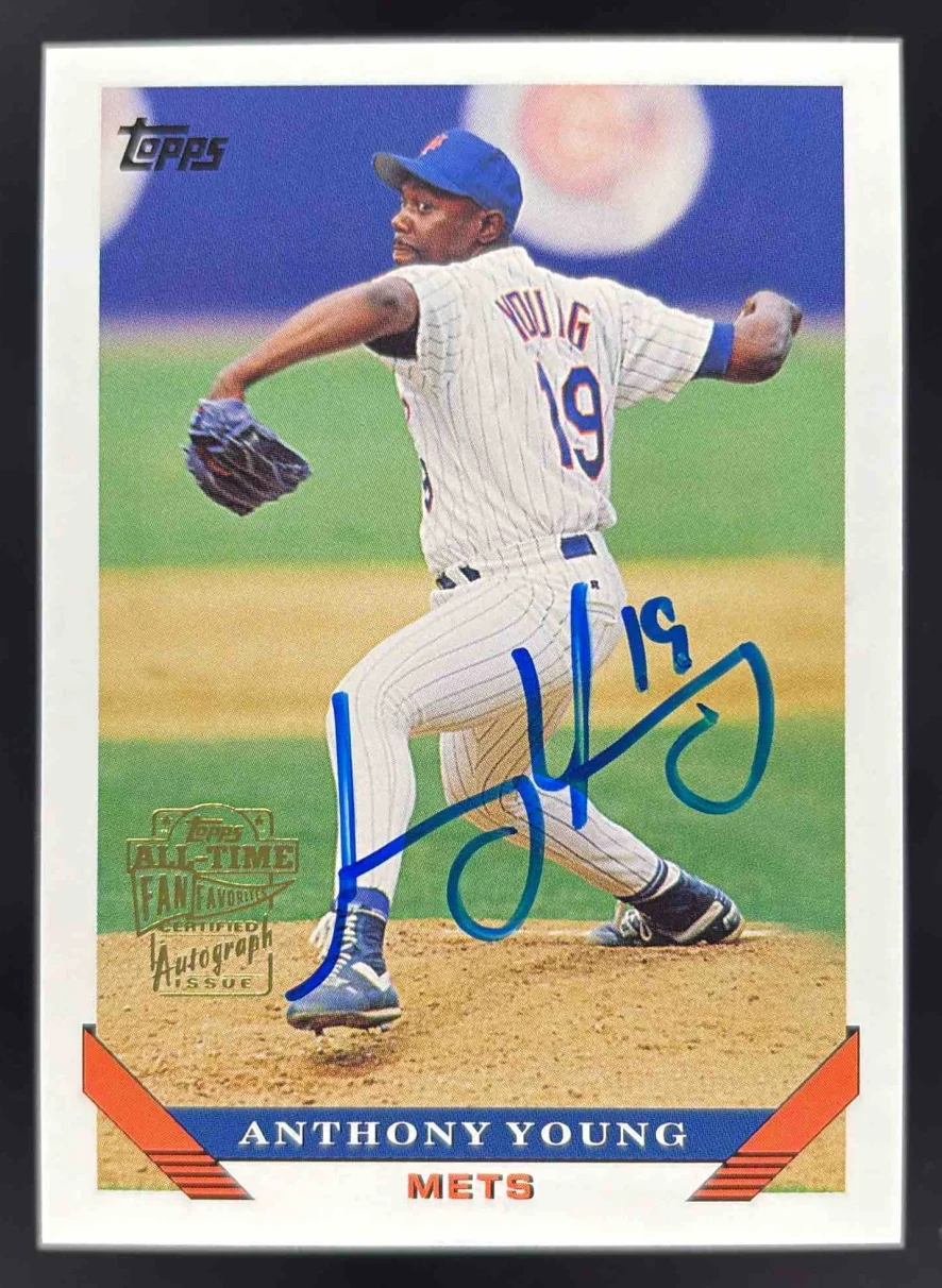 2005 Topps All-Time Fan Favorites Autographs #FFA-AY Anthony Young Auto