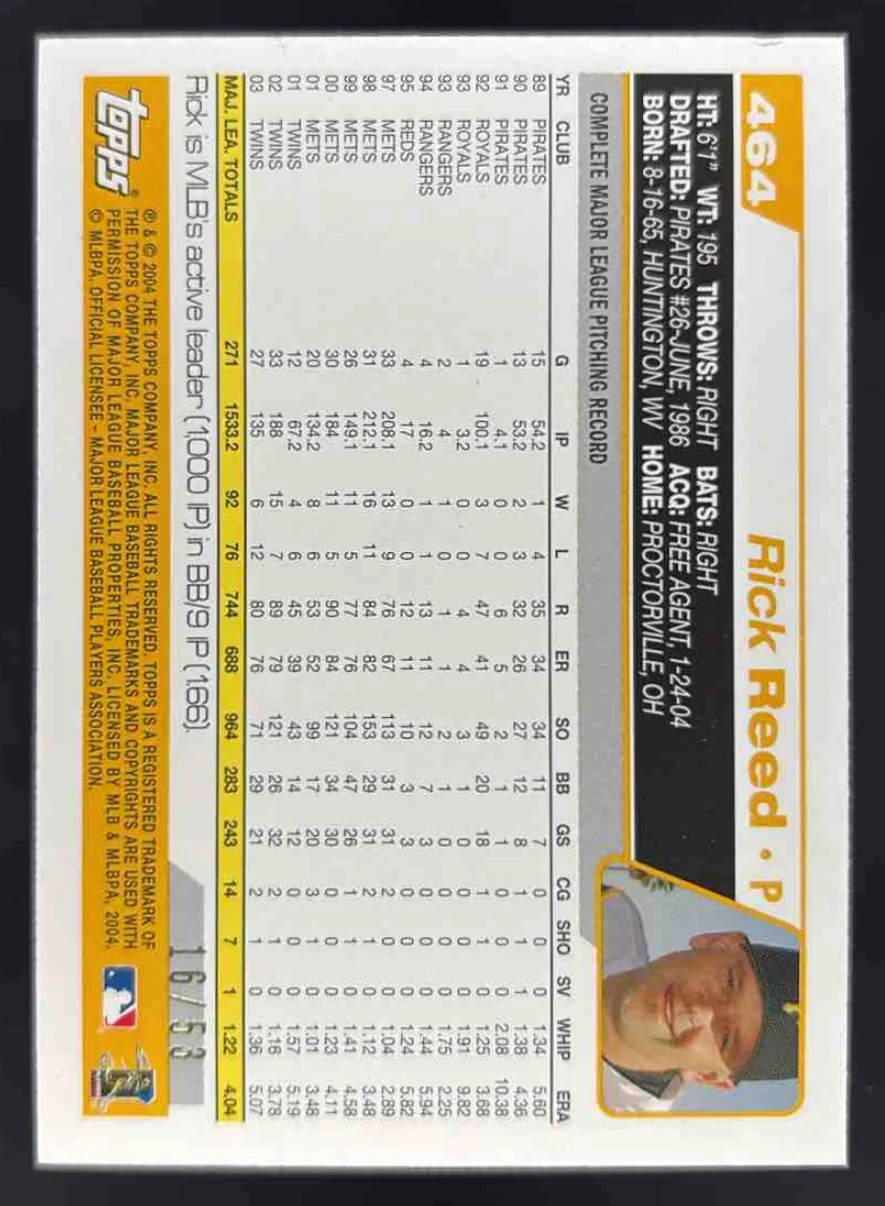 2004 Topps Black #464 Rick Reed /53 - Image 2