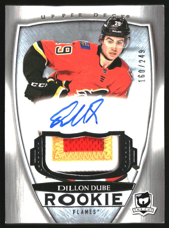 2018-19 The Cup #105 Dillon Dube Rookie Jersey Autograph RC Auto /249