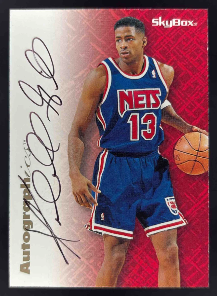 1996-97 Skybox Z-Force Autographics Black Ink #NNO Kendall Gill Auto