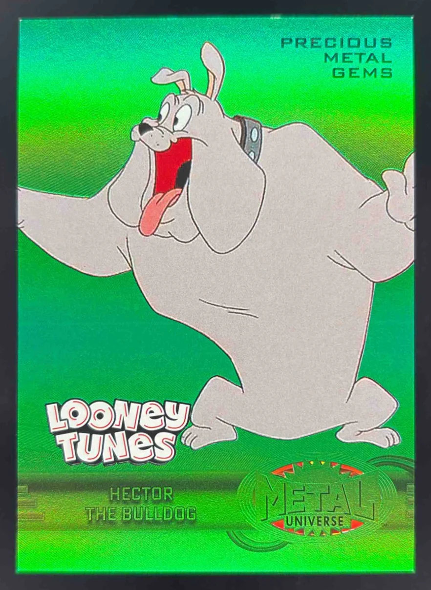 2024 Fleer Retro Looney Tunes Retro Precious Gems Green Hector the Bulldog /10