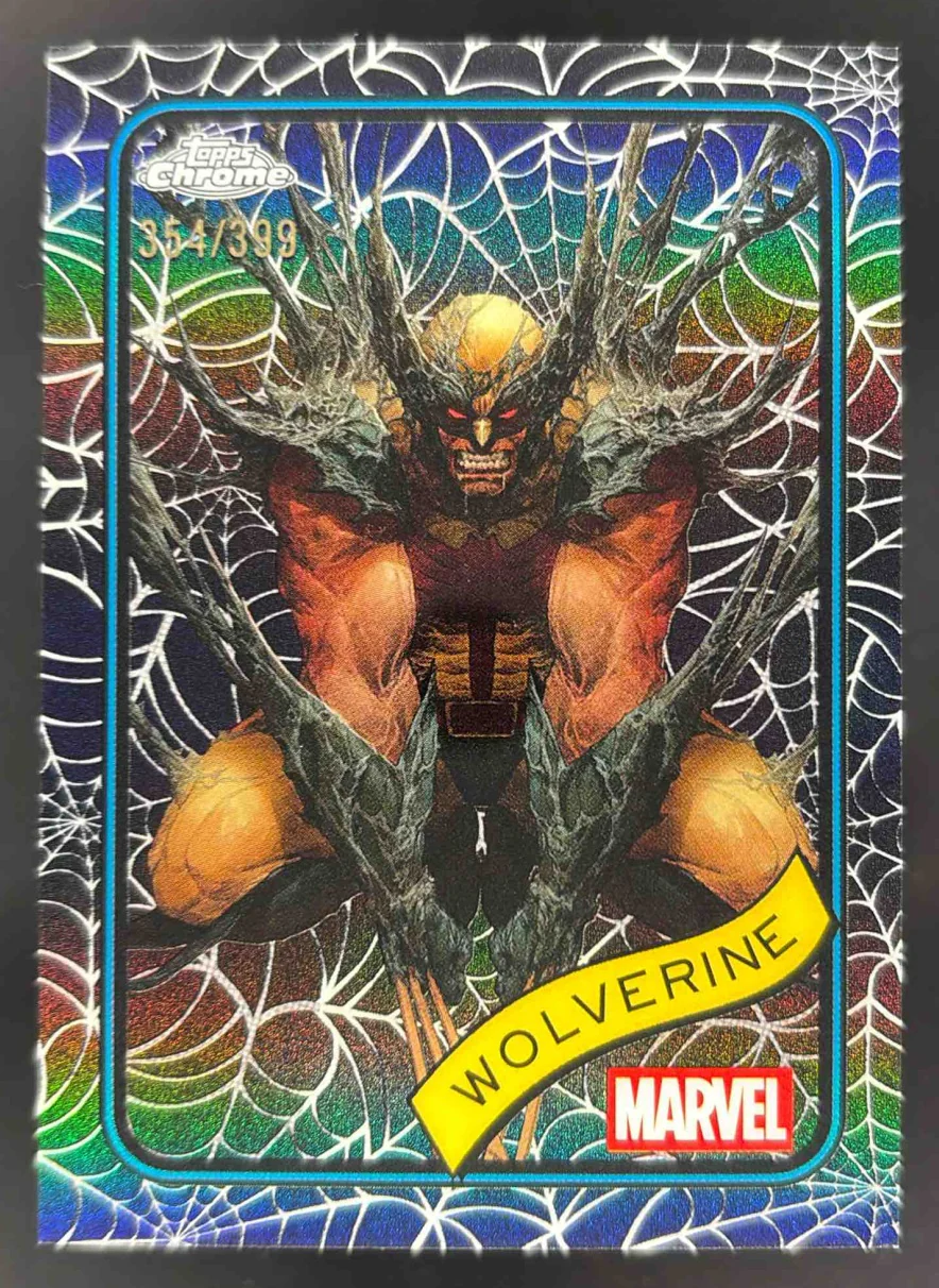 2025 Topps Chrome Marvel Spider Web Refractor #103 Wolverine /399