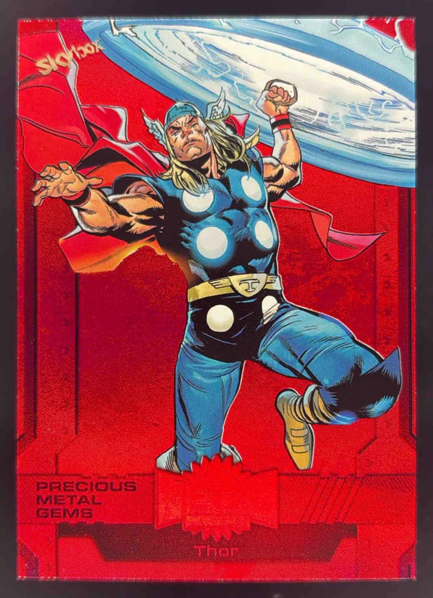 2024 Skybox Metal Universe Marvel Avengers Precious Metal Gems Red Thor /100
