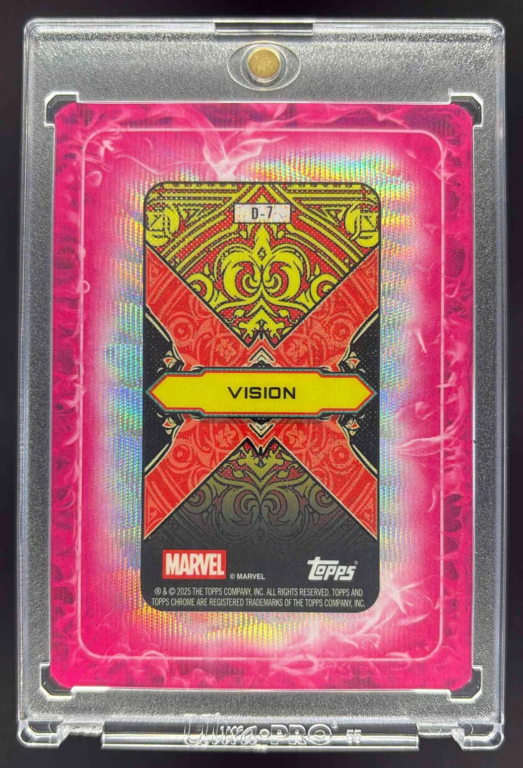 2025 Topps Mint Marvel Gambit's Deck #D-7 Vision /99 - Image 2