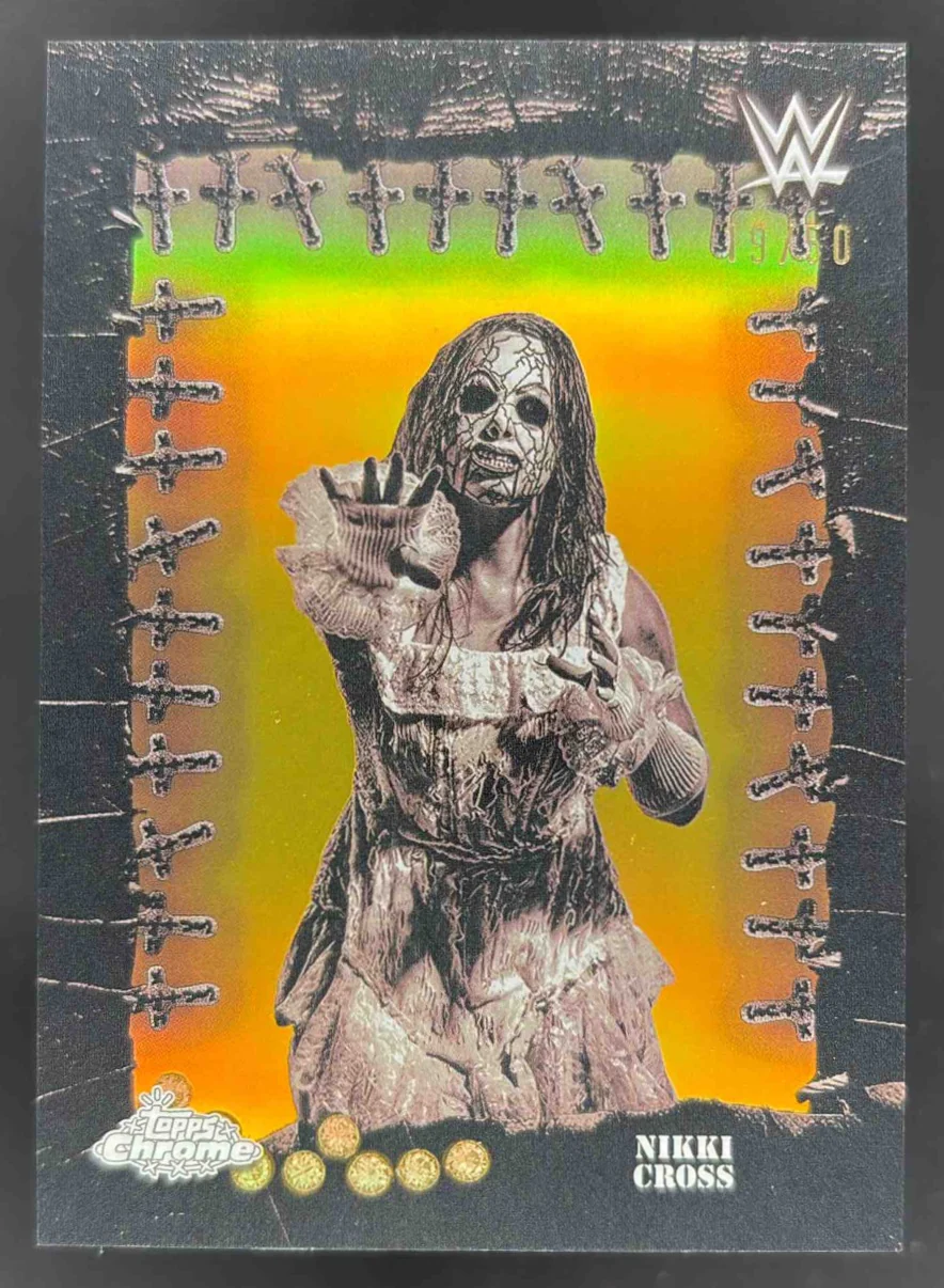2025 Topps Chrome WWE x Cactus Jack Famed Phantoms Gold Nikki Cross /50