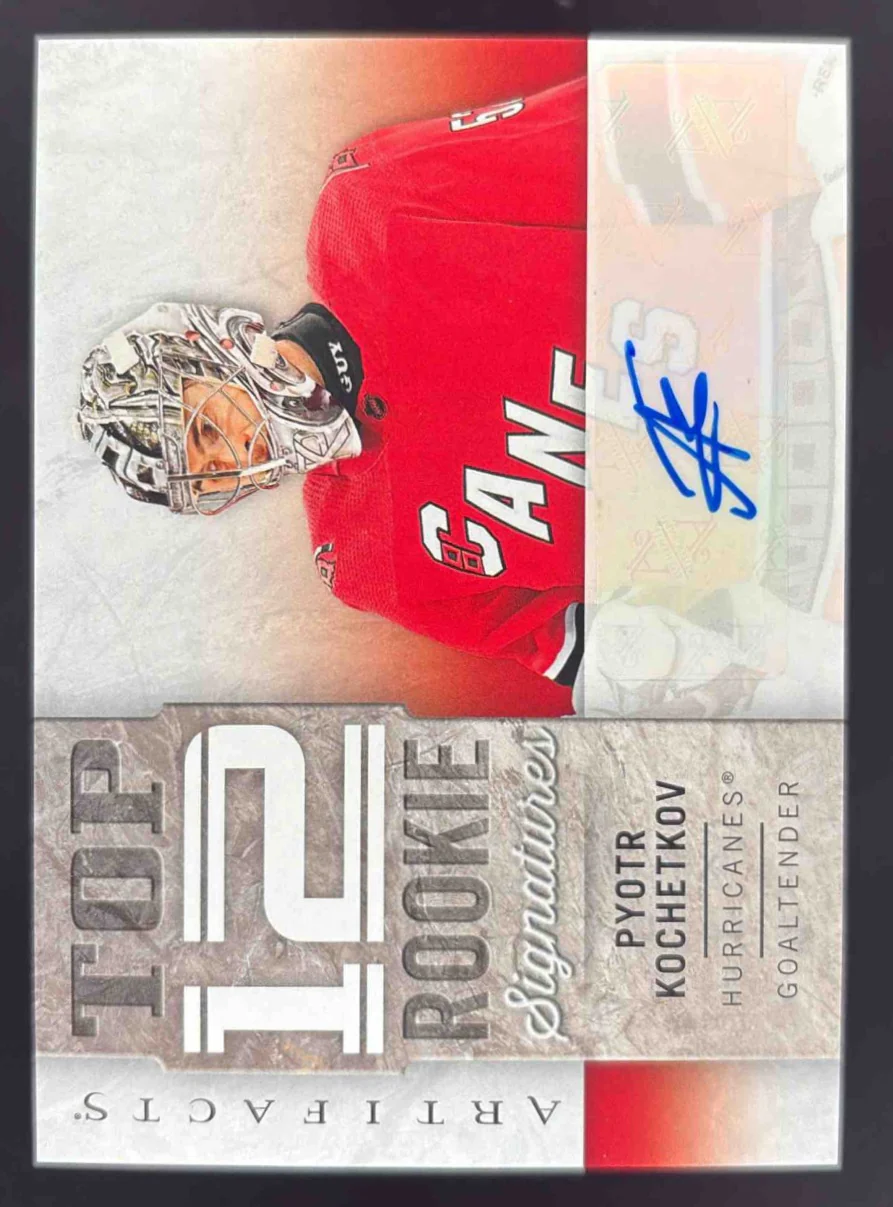 2023-24 Upper Deck Artifacts Top 12 Rookie Signatures #RSPK Pyotr Kochetkov Auto