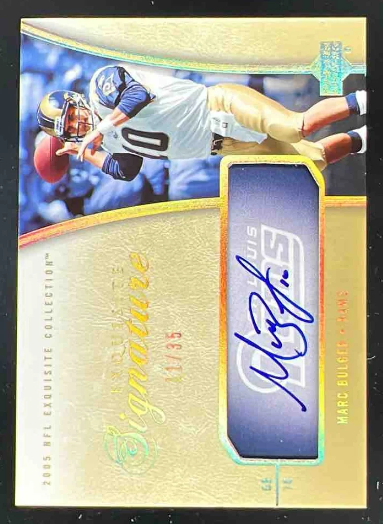 2005 Upper Deck Exquisite Collection Signatures #ES-MB Marc Bulger Auto /35