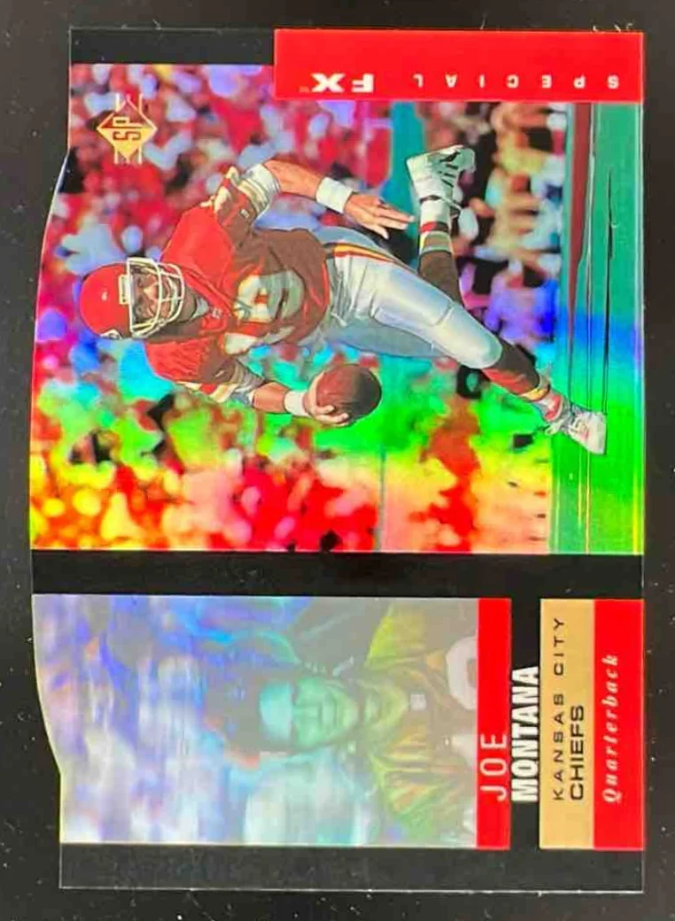 1995 SP Holoviews Die Cuts #1 Joe Montana