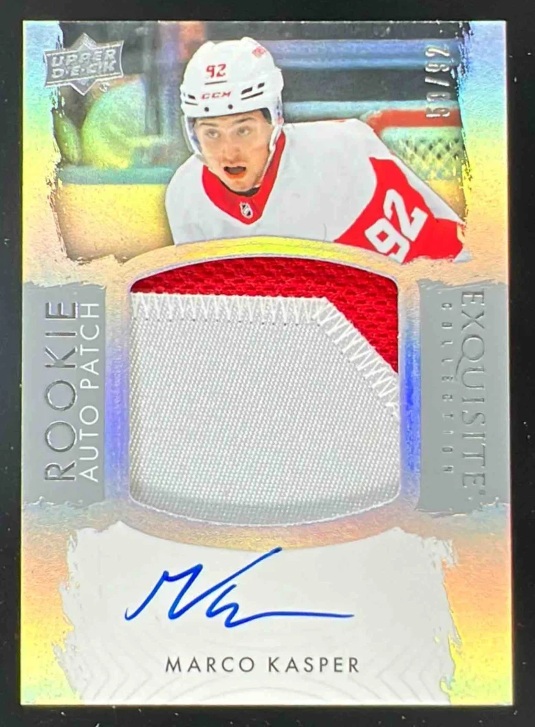 2023-24 The Cup Rookie Auto Patch #EC-KA Marco Kasper Autograph Auto /92