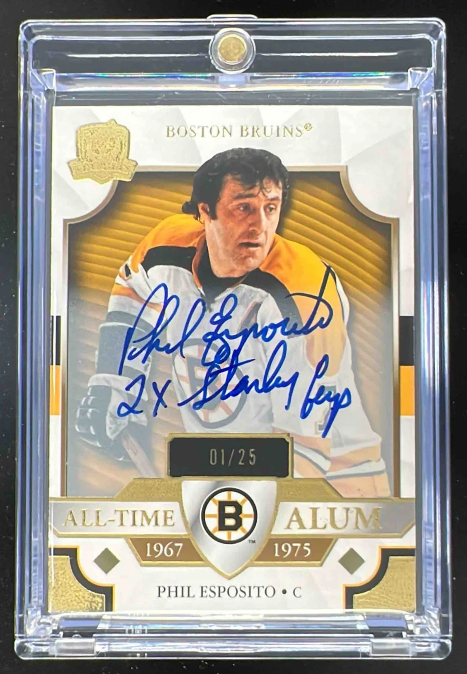 2021-22 The Cup All Time Alum Autographs #ATAPE Phil Esposito Auto /25