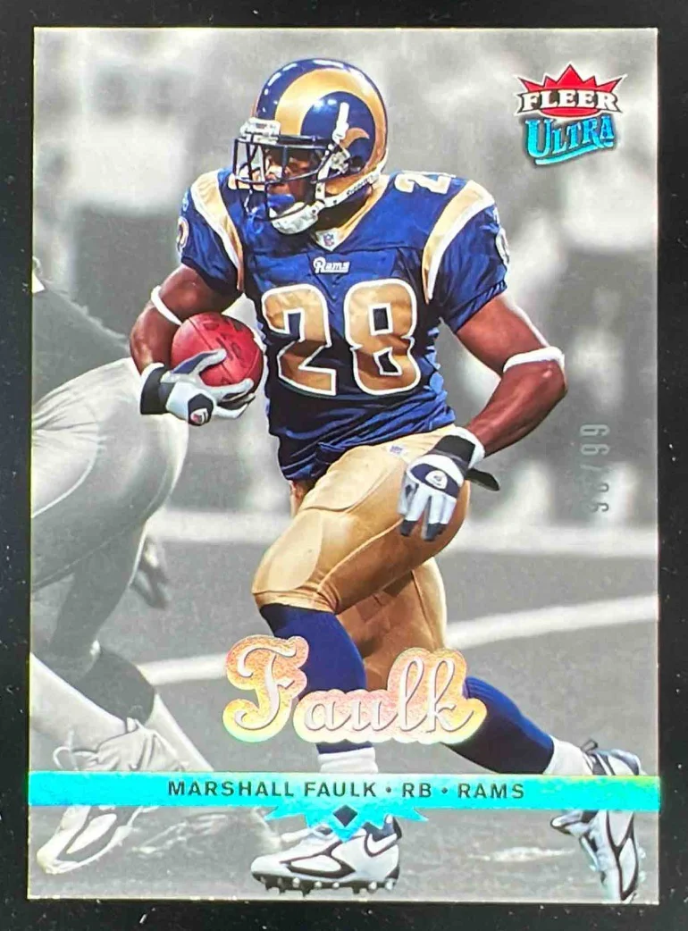 2006 Fleer Ultra Platinum Medallion #181 Marshall Faulk /99