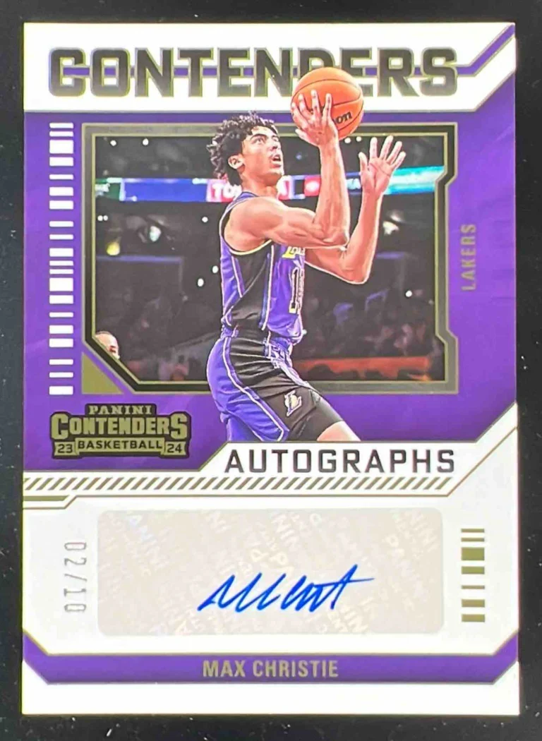 2023-24 Contenders Contenders Autographs Gold #CA-MAX Max Christie Auto /10