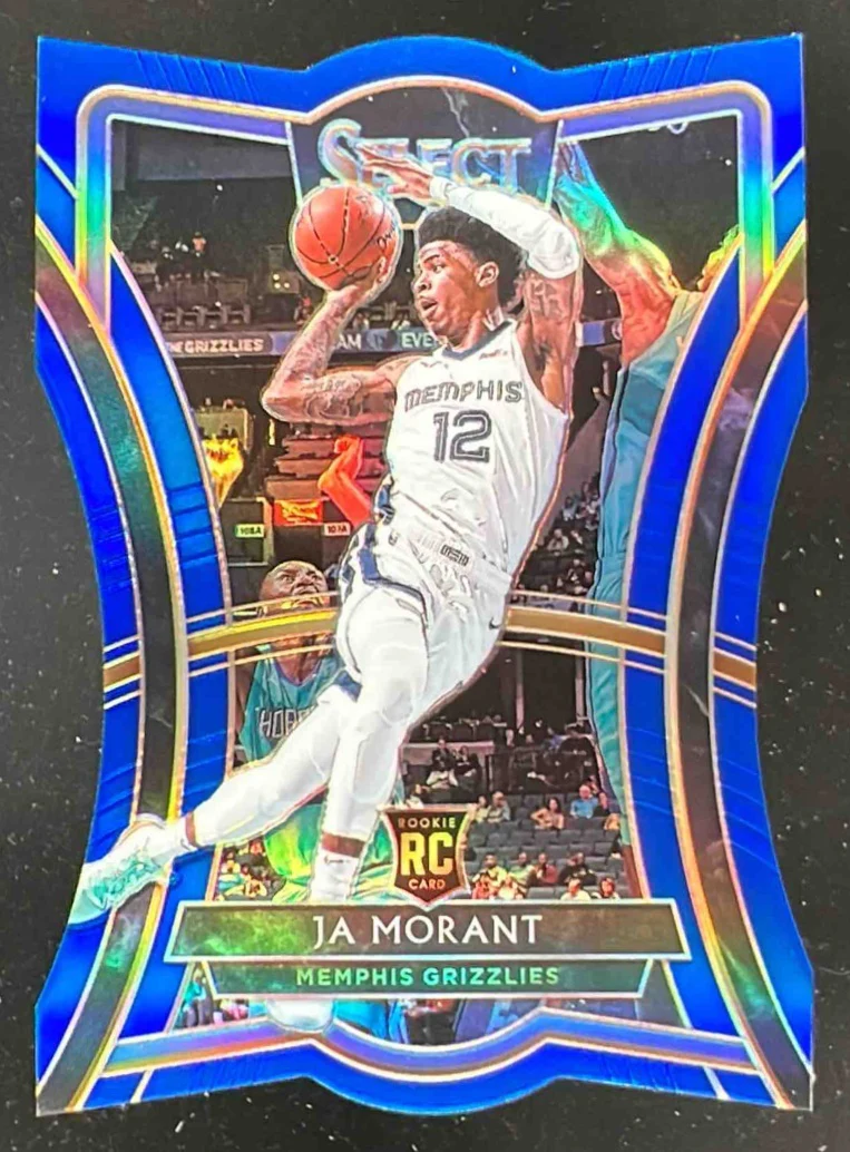 2019-20 Panini Select Blue Prizms Die Cut #120 Ja Morant RC Premier /249