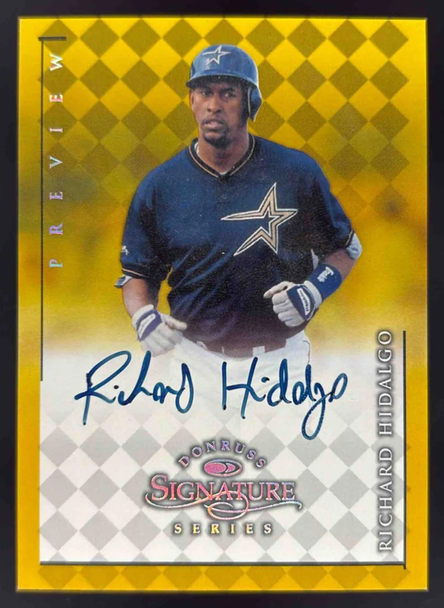 1998 Donruss Signature Series Previews #NNO Richard Hidalgo Autograph Auto