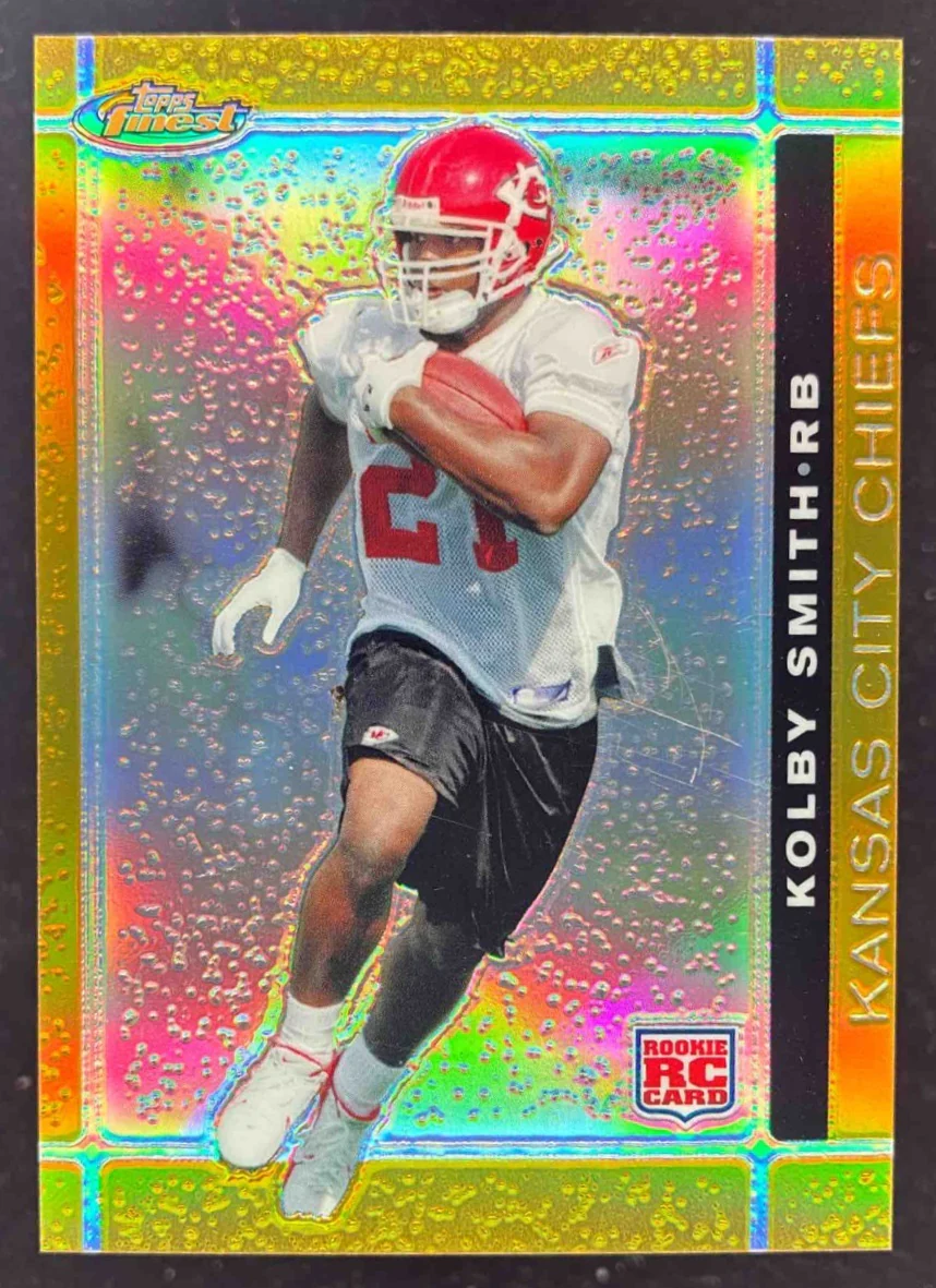 2007 Topps Finest Gold Refractors #125 Kolby Smith RC /50