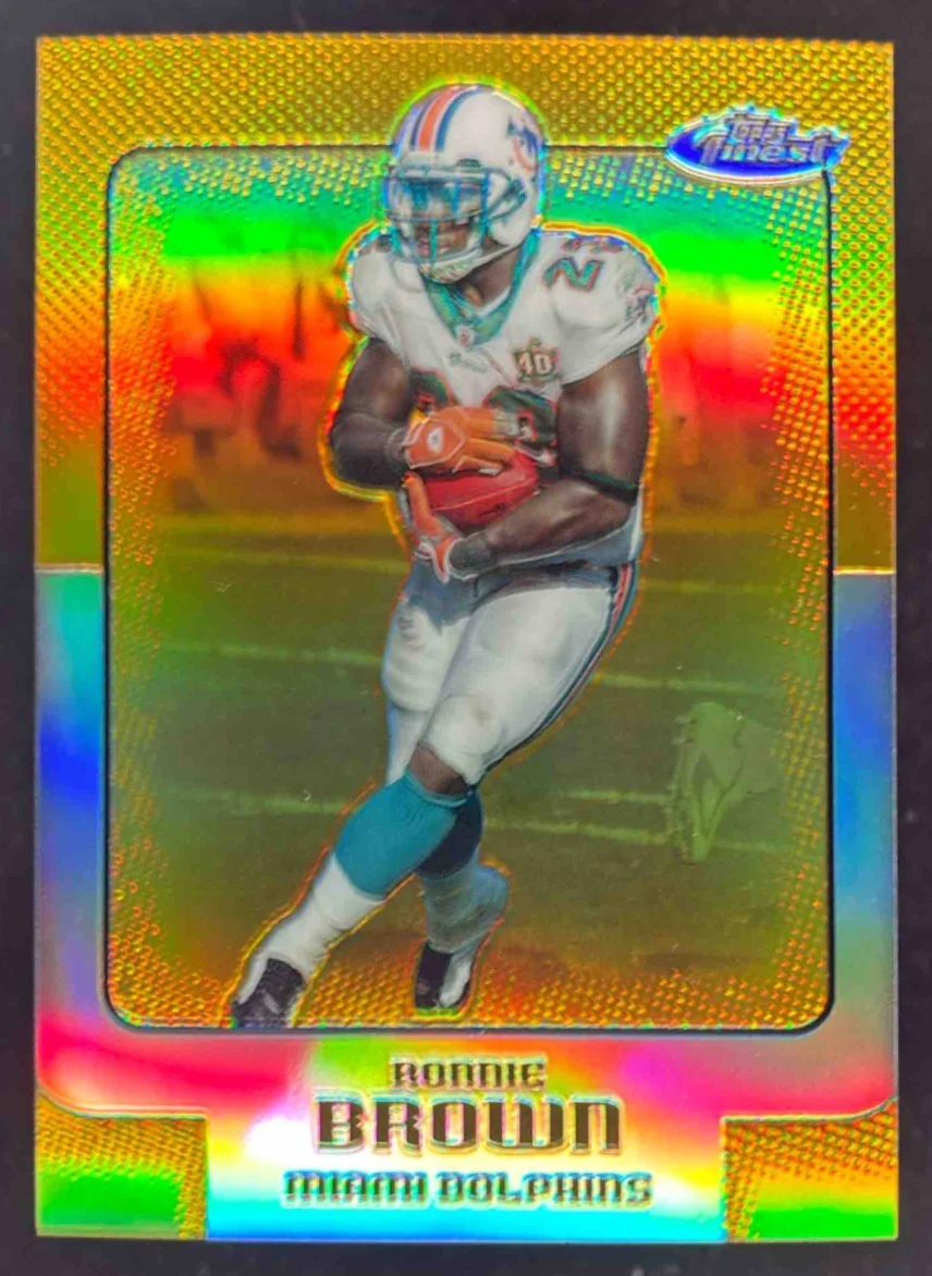 2006 Topps Finest Gold Refractors #59 Ronnie Brown /49