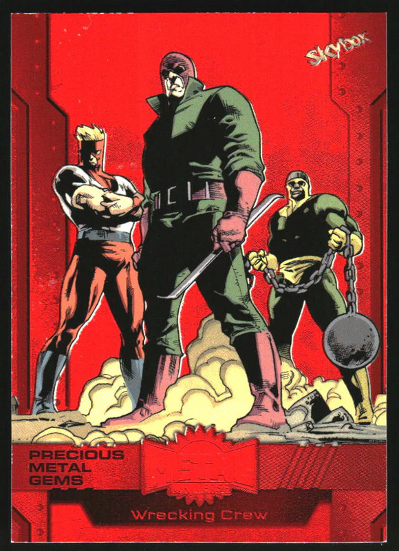 2024 SkyBox Marvel Metal Universe Avengers Precious Gems Red Wrecking Crew /100