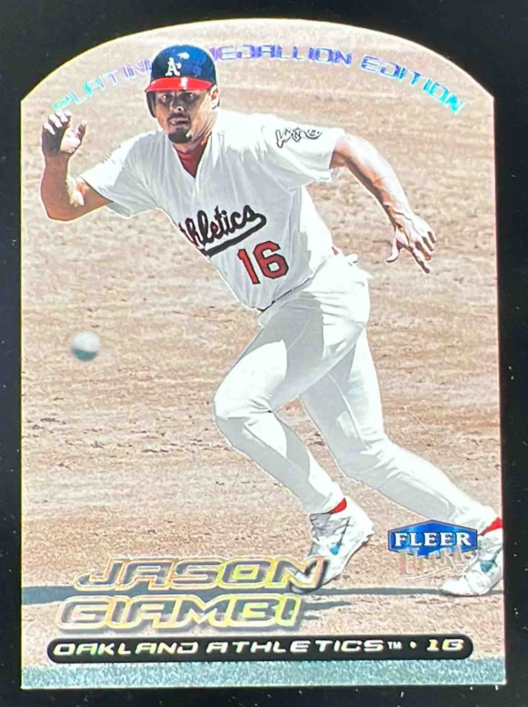 2000 Fleer Ultra Platinum Medallion #142P Jason Giambi /50