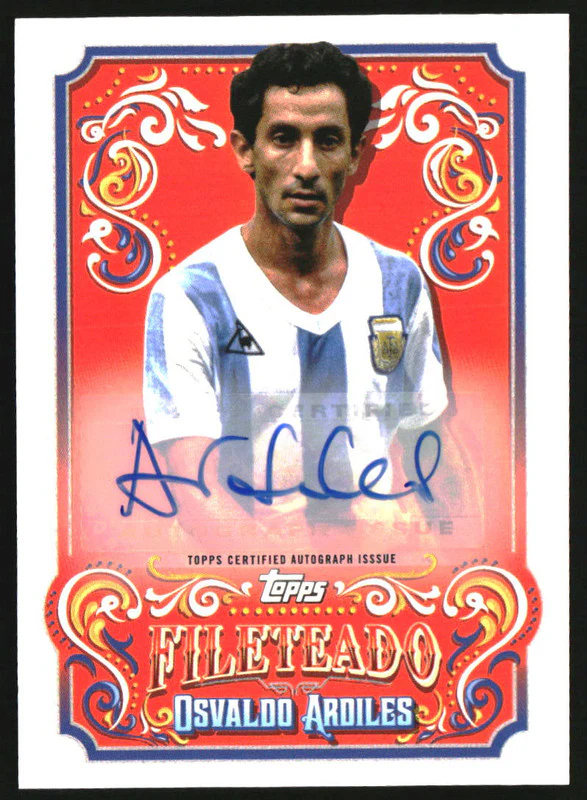 2023 Topps Argentina Fileteado Fileteado Autograph Osvaldo Ardiles Auto