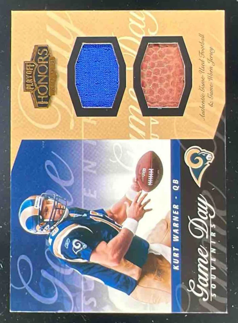2003 Playoff Honors Game Day Souvenirs Bronze #GDS7 Kurt Warner /150
