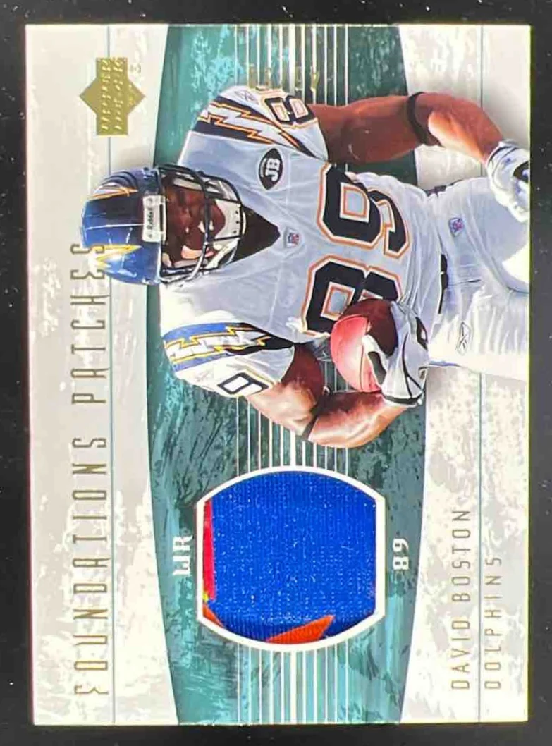 2004 Upper Deck Foundations Foundations Patches #FP-DB David Boston