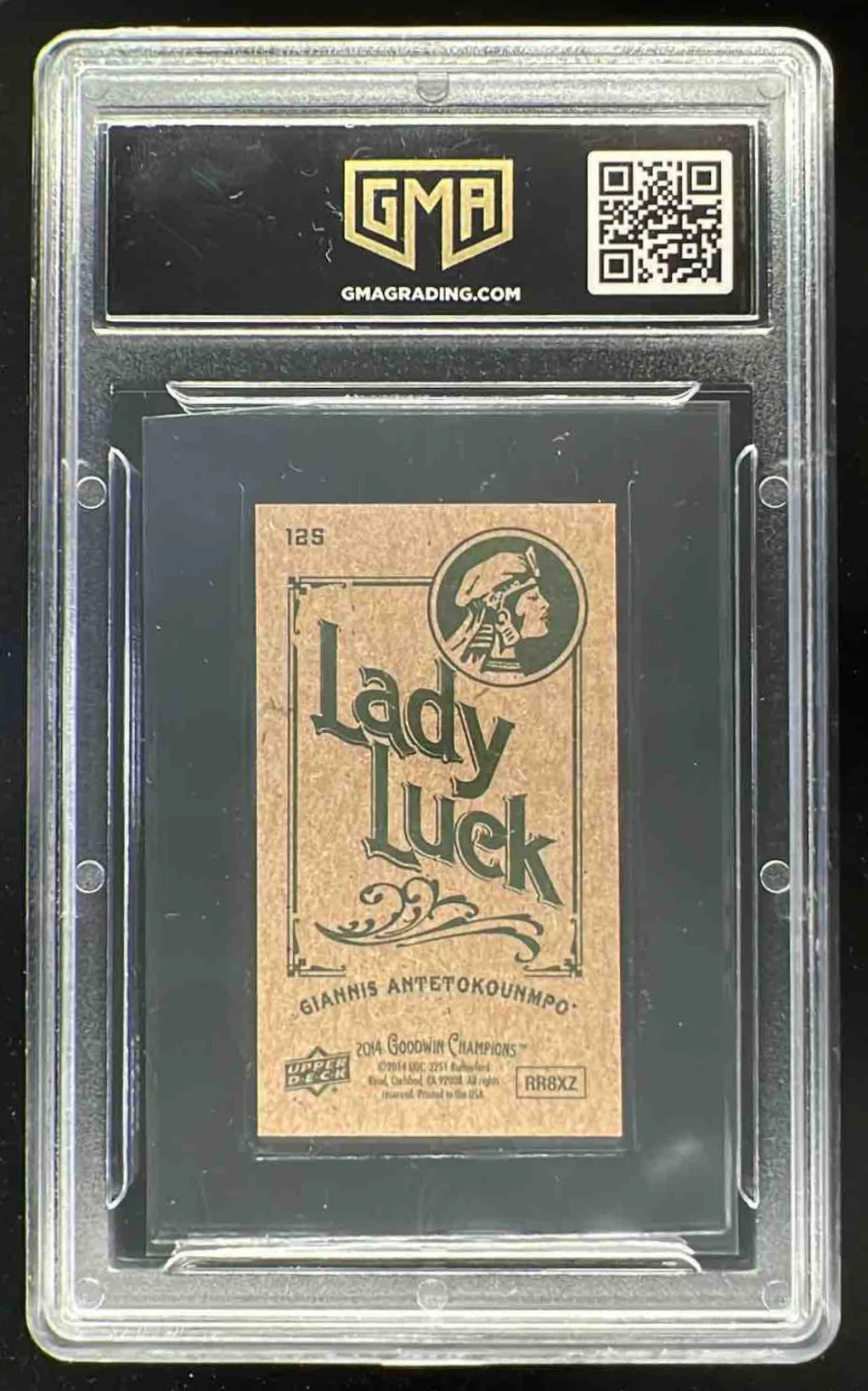 2014 Goodwin Champions Mini Green Lady Luck Back Giannis Antetokounmpo GMA 7 - Image 2