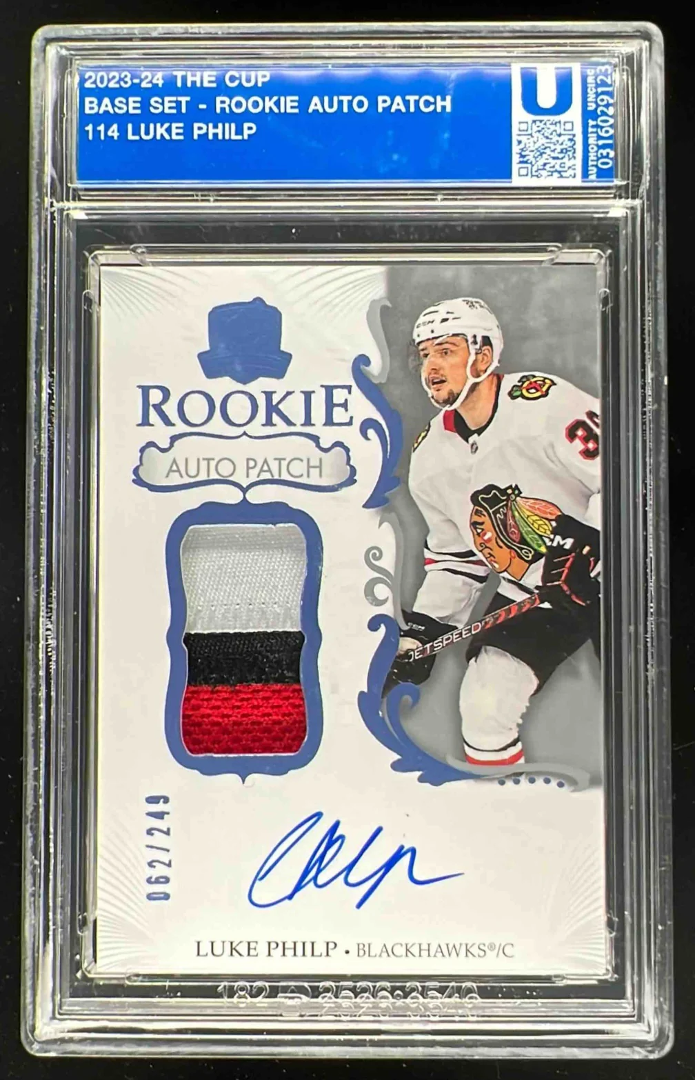 2023-24 The Cup #114 Luke Philp Rookie Patch Auto Autograph Auto /249