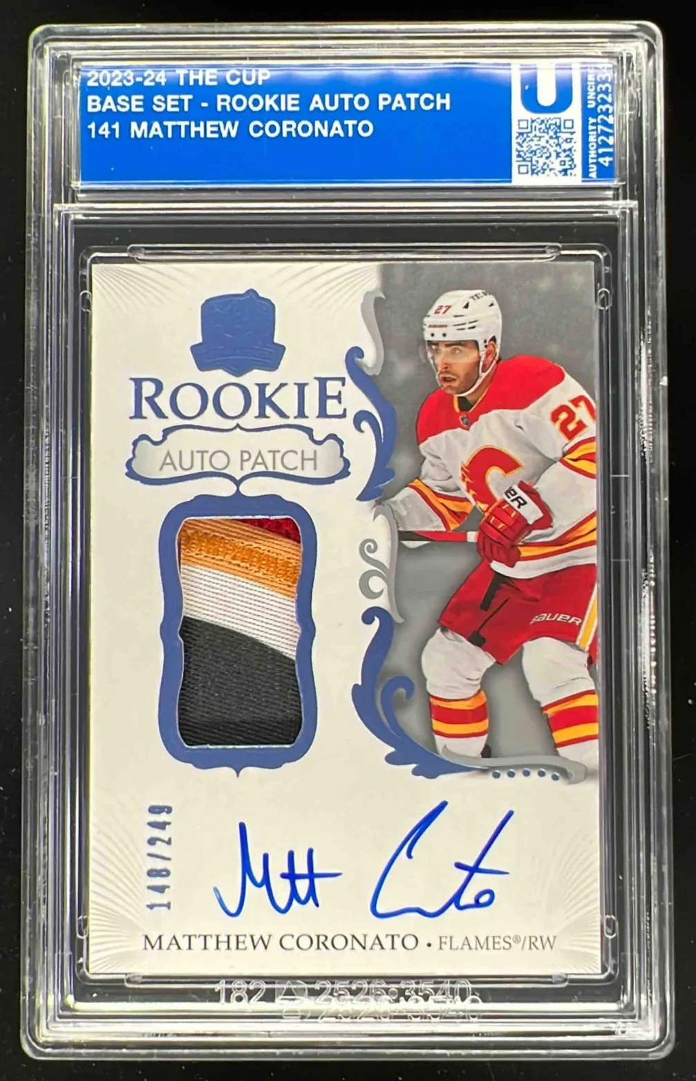 2023-24 The Cup #141 Matt Coronato Rookie Patch Auto Autograph Auto /249