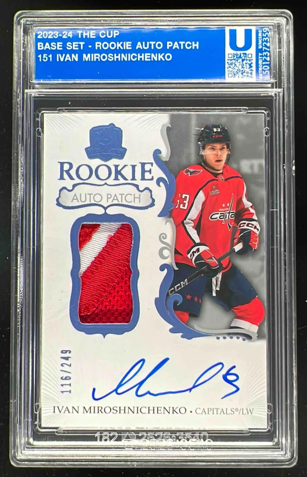 2023-24 The Cup #151 Ivan Miroshnichenko Rookie Patch Auto Autograph Auto /249