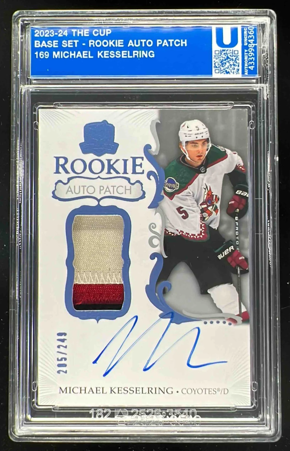 2023-24 The Cup #169 Michael Kesselring Rookie Patch Auto Autograph Auto /249