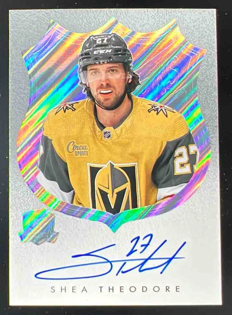 2022-23 Upper Deck The Cup LogoMarks #LM-ST Shea Theodore Auto