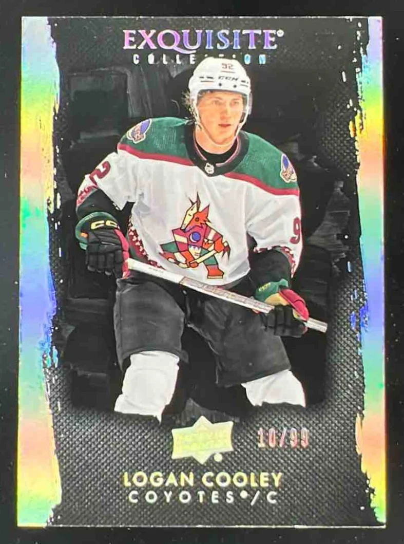 2023-24 Exquisite Collection Black #EB-CO Logan Cooley /99
