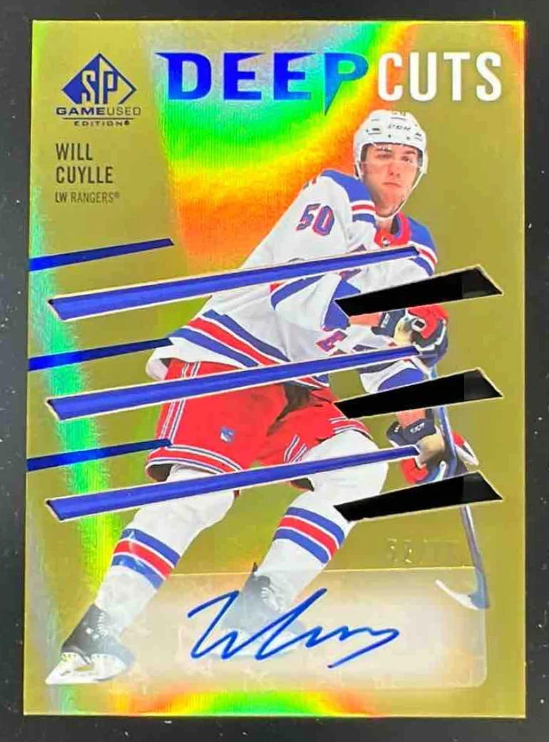2023-24 SP Game Used Deep Cuts Auto #DC-38 Will Cuylle Autograph RC Auto /75