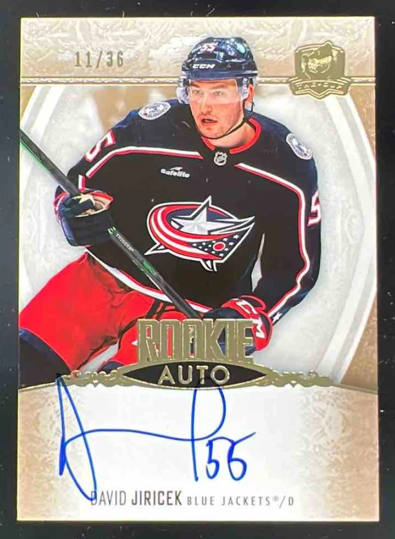 2022-23 Upper Deck The Cup Gold Spectrum Foil #111 David Jiricek RC Auto /36