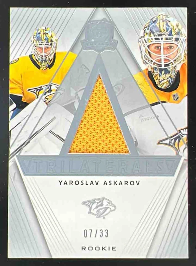 2023-24 The Cup Trilaterals Jersey #TL-YA Yaroslav Askarov /33