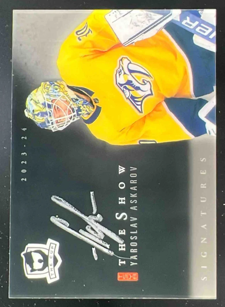 2023-24 The Cup The Show Black Auto #SB-YA Yaroslav Askarov Autograph Auto