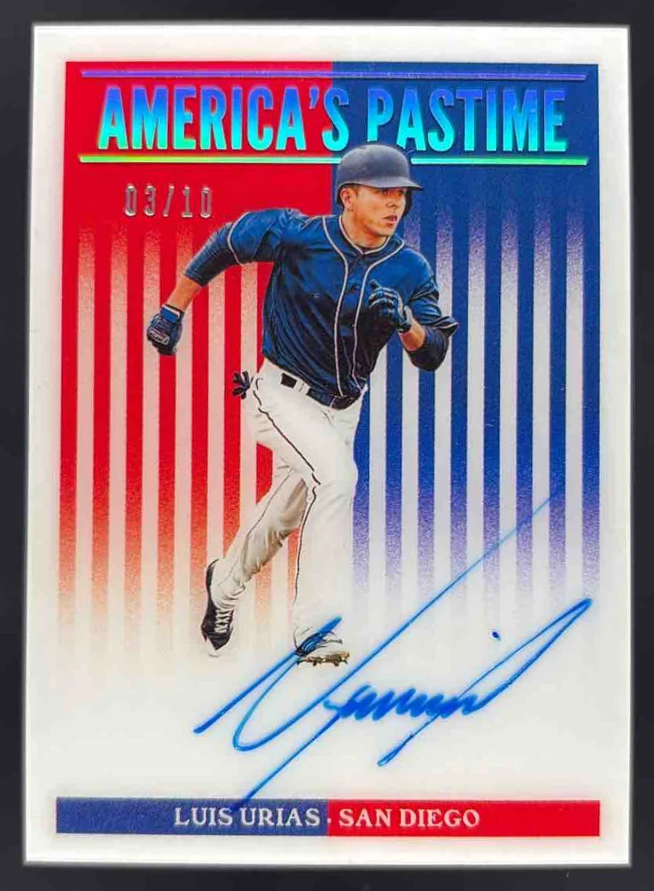 2019 Chronicles America's Pastime Autograph Holo Silver Luis Urias RC Auto /10