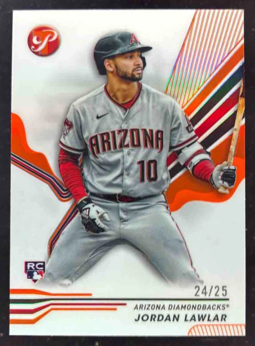 2024 Topps Pristine Orange Refractor #36 Jordan Lawlar RC /25
