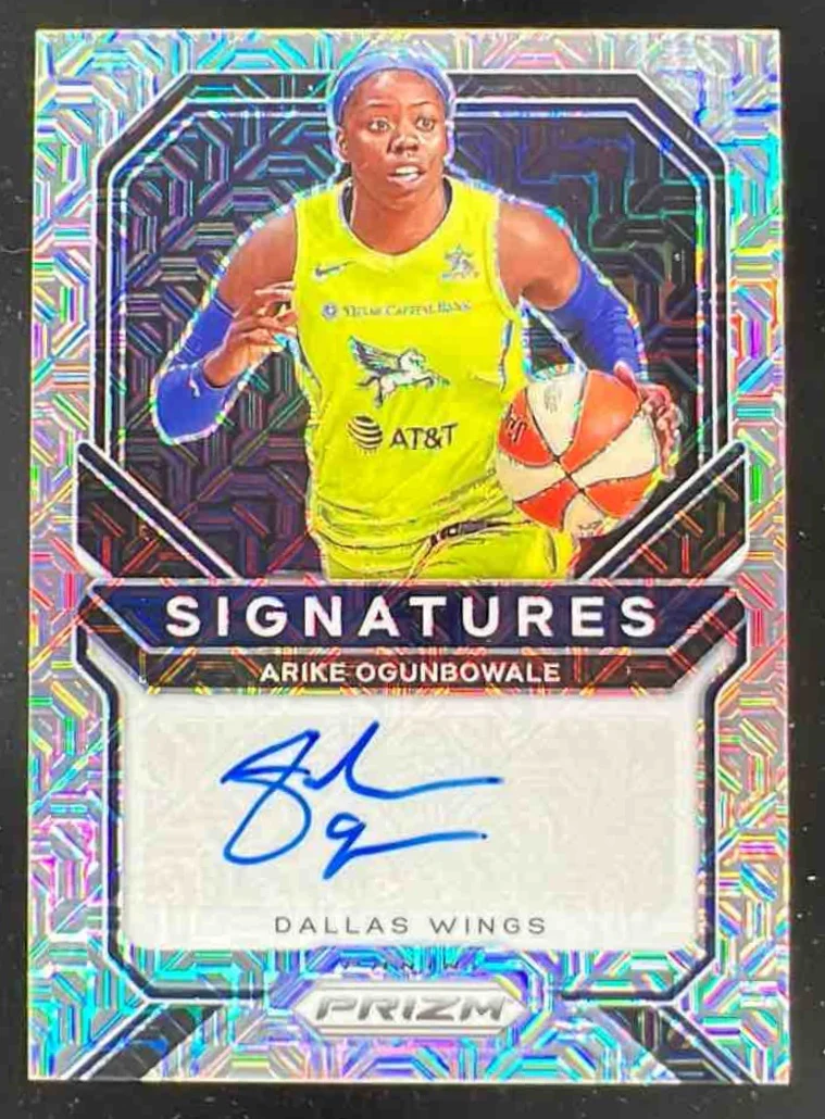 2021-22 Panini Prizm WNBA Signatures Mojo #SG-AOG Arike Ogunbowale Auto /25