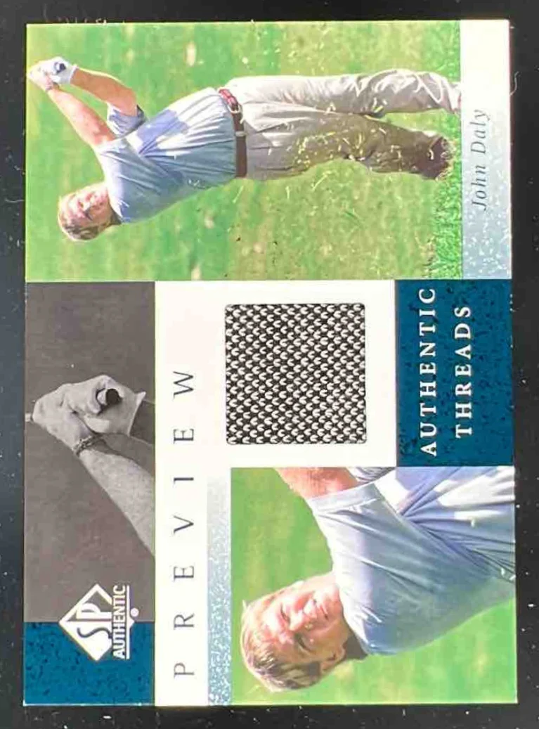 2001 Upper Deck SP Authentic Preview Authentic Threads #JD-AT John Daly MEM
